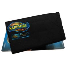 Sarung Tenun SAPPHIRE Hitam Polos / HPLS