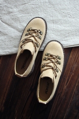 Sastra Sepatu Renda Perempuan Sepatu Gunung Lulur Sepatu Kulit Sapi (Coklat)