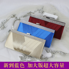 Satin Rajut Anyaman Perempuan Tas Tangan (Ungu)