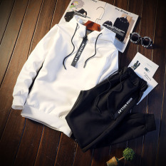 Satu Set Pria Baju Olahraga (Putih)