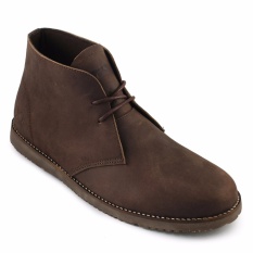Sauqi Footwear Chuka Sepatu Boots Pria Kulit Asli (CH) - Cokelat