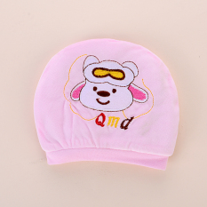 Sayang Katun Lebih Tebal Sayang Anak Yang Baru Lahir Topi Bayi Topi (Ukuran + Kacamata Anjing Merah Muda)