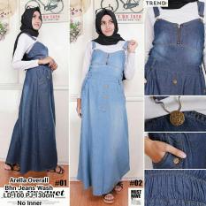 SB Collection Arella Overall Maxi Gamis-Biru Tua