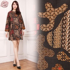 SB Collection Atasan Tunik Tiara Blouse Kemeja Batik Lengan Panjang Wanita