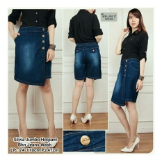 SB Collection Celana Jeans Virna Hot Pant Jumbo-Biru Tua