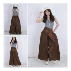 SB Collection Celana Kulot Kinar Long Pant Batik Pagi Sore-Coklat