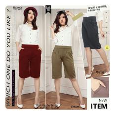 SB Collection Celana Kulot Pendek Trisna Short Pant-Cream