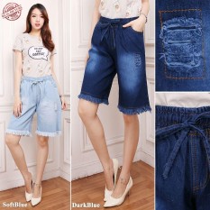 SB Collection Celana Pendek Mila Hotpants Jeans Sobek Wanita