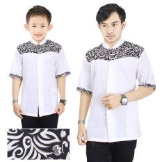 SB Collection Couple Atasan Baju Muslim Gio Koko Kemeja Anak Dan Ayah Pria