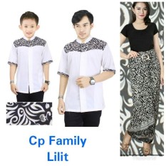 SB Collection Couple Family Baju Muslim Nino Koko Kemeja Anak Ayah Dan Rok Lilit Batik