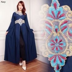 SB Collection Gamis Verny Maxi Longdress Kaftan Sari - Navy