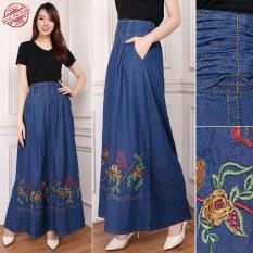 SB Collection Rok Panjang Zivana Payung Maxi Jeans Wanita