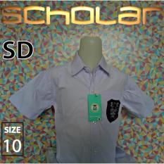 Scholar Seragam sekolah kemeja putih pendek katun sd no10
