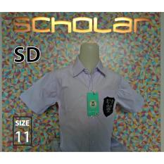 Scholar Seragam sekolah kemeja putih pendek katun SD no11