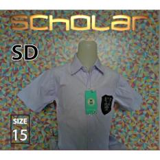 Scholar Seragam sekolah kemeja putih pendek katun sd no15