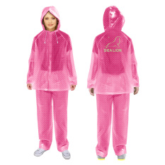 Sea Lion - Sea Lion Jas Hujan Stelan Polkadot D 01 - Pink - XL