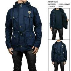 Sea7 Store - Jaket Parka Jumbo Big Size Forwad Pocket Premium Pria - Navy