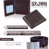 Secondplan Ikat Pinggang Dan Dompet Bryan Set - Coklat | Lazada Indonesia