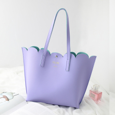 Sederhana Model Sama Tas Tas Bahu Dengan Satu Tali Kelopak Bunga Tas Tas Tangan (Violet)