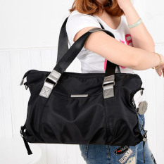 Tas kanvas bahu wanita keren Irak (Hitam 1139 nilon tas besar) (Hitam 1139 nilon tas besar)