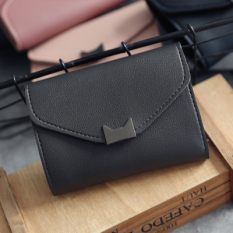 Sederhana Perempuan Dompet Kecil (Abu-abu Gelap) Tas Tas Wanita dompet wanita