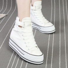 Sekarang Hitam Musim Semi atau Musim Panas Sepatu Angsa Emas Perkakas Sepatu Kerja Sepatu Kanvas (Putih)