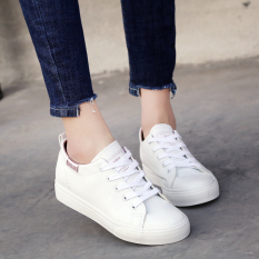 Sekarang Teater Warna Polos Siswa Perempuan Kasual Olahraga Sepatu Sepatu Kets Putih (Putih atau Merah)