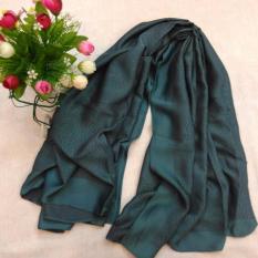Selendang Sifon Shawl Selendang Zoya Zalora Selendang Pria Selendang Wanita Shawl Pria Pashmina Shawl Scarf Scarves Azoura Green Dark