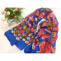 Selendang Sifon Shawl Selendang Zoya Zalora Selendang Pria Selendang Wanita Shawl Pria Pashmina Shawl Scarf Scarves Cantiki Premium Biru Kerang