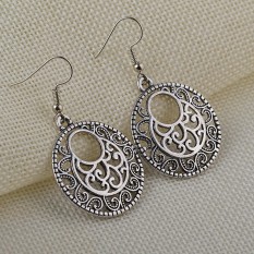 Jual Nasional Nepal Angin Anting-Anting Berongga Retro Klasik Anting Kuno Emas dan Perak Paduan Anting-Anting-Internasional