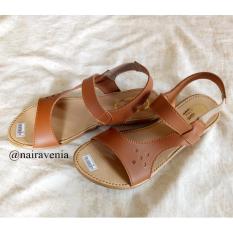 Sendal Fashionable Untuk Tua Dan Muda Tan Color Tali Coklat Plus Safety Karet Bagian Belakang