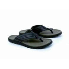 Sendal jepit kulit hitam-casual resmi murah-sendal cowok terbaru Gs or