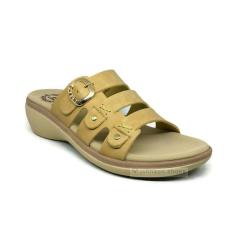 Sendal / Sandal Slop Wedges Kulit Wanita HOMYPED - VALENTA N53