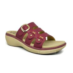 Sendal / Sandal Slop Wedges Kulit Wanita HOMYPED - VALENTA N53