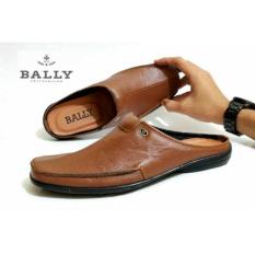 Sendal Sepatu Pria Kulit Asli Bally Slop Bustong Murah