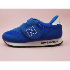 sepatu anak anak sekolah nb biru putih uk 23-37