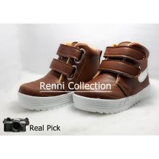 sepatu anak boots nike coklat