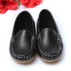 Dia PU Anak Kulit Serta Kets Pria dan Dia untuk SLIP ON Perahu Perempuan dengan Satu Dia Lembutnya dan Santai Datar