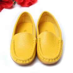 Dia PU Anak Kulit Serta Kets Pria dan Dia untuk SLIP ON Perahu Perempuan dengan Satu Dia Lembutnya dan Santai Datar