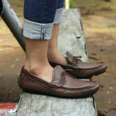 Sepatu avail mocasin kulit asli original avail ZAPATO COKLAT
