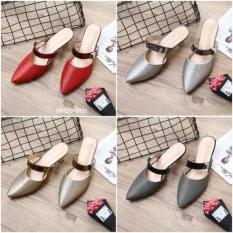 SEPATU BATAM BRANDED HM Glitter New Heel L-2612#