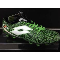 Sepatu Bola Lotto Original Soccer LZG VII 700 FGT Black Mint/FL