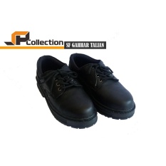 GAHHAR Sepatu Pria Murah Gahhar Talian - Hitam / Sepatu Safety Pria / Sepatu Safety Kulit / Sepatu Pdl Security / Sepatu Pdl Pria / Sepatu Kulit Asli