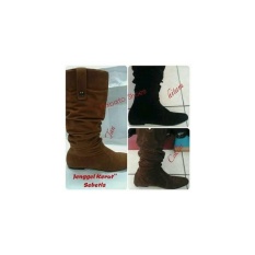 Sepatu Boot Jenggel Kerut