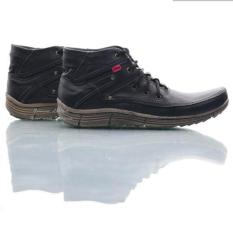 SEPATU BOOT PRIA/ BOOT CASUAL/ BOOT KULIT ASLI MODEL KICKERS SOL KARET MURAH BKS01
