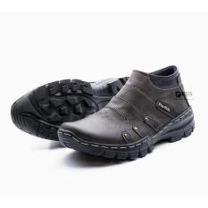 Sepatu Boot Pria Boots Touring Casual Kulit Asli Resleting Non Safety Handmade BKS07