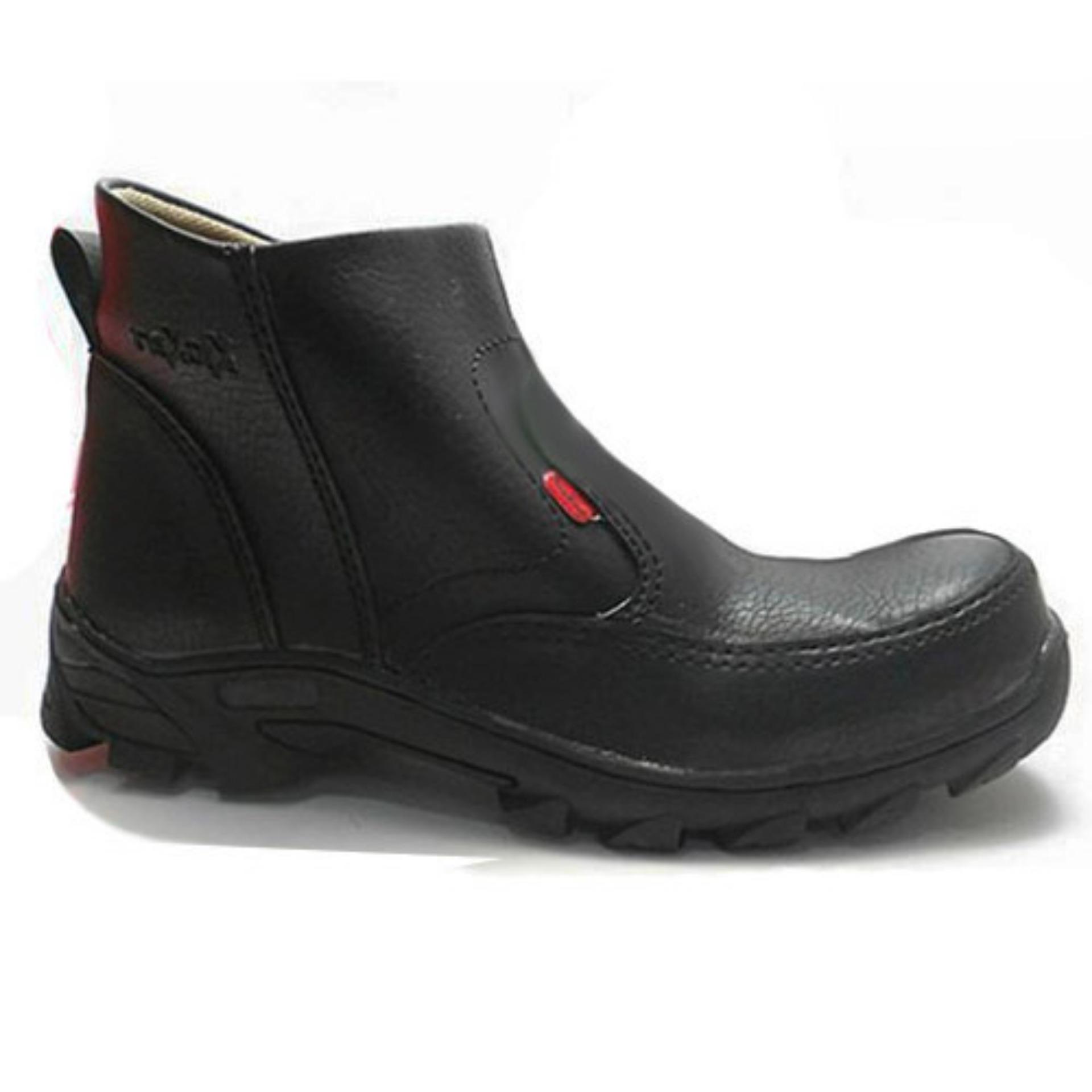 Sepatu Boot pria kickers phelix safety boots, sepatu kickers phelix safety boot hitam