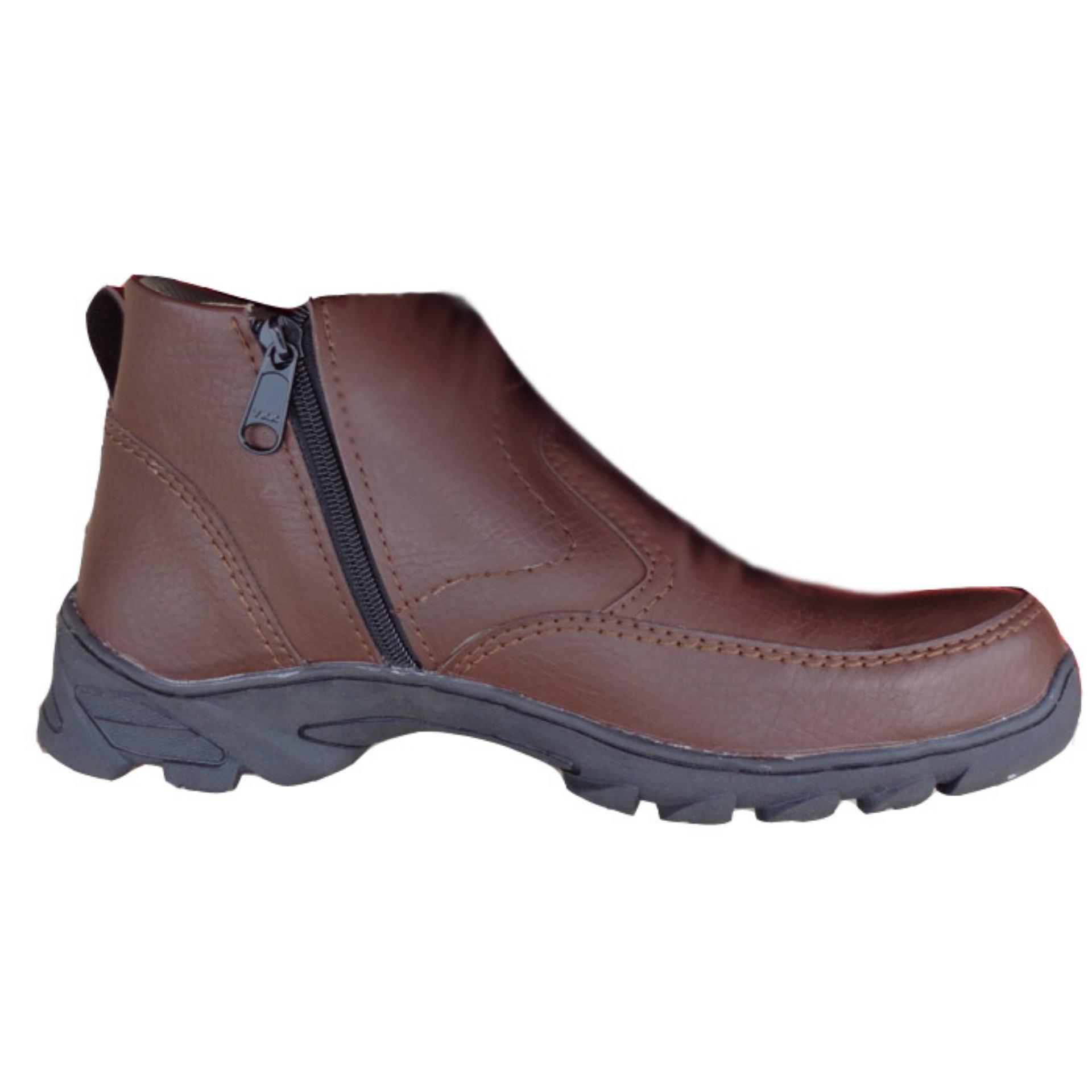 Sepatu safety Boot pria kickers phelix safety boots, sepatu kickers safety boot coklat