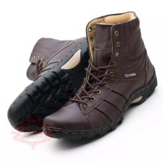 Sepatu Boot Pria Kulit Asli/ Boots Casual Tinggi/ Boot Touring Model Kickers 0606HT