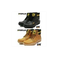 Sepatu Boots Caterpillar Safety Hitam Coklat Tan